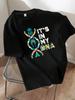 It's In My DNA Native American Print Tee - Plus Size Women's Crew Neck Casual Short Sleeve Summer Fashion T-Shirt