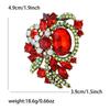 Crystal Flower Badges Brooch for Women Girls Vintage Accessories