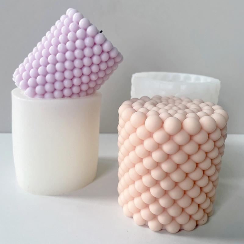 Bubble Candle Mold Non-stick Easy De-mold for DIY Candle Soap Mousse Cake Chocolate Plaster Epoxy Resin Casting Molds