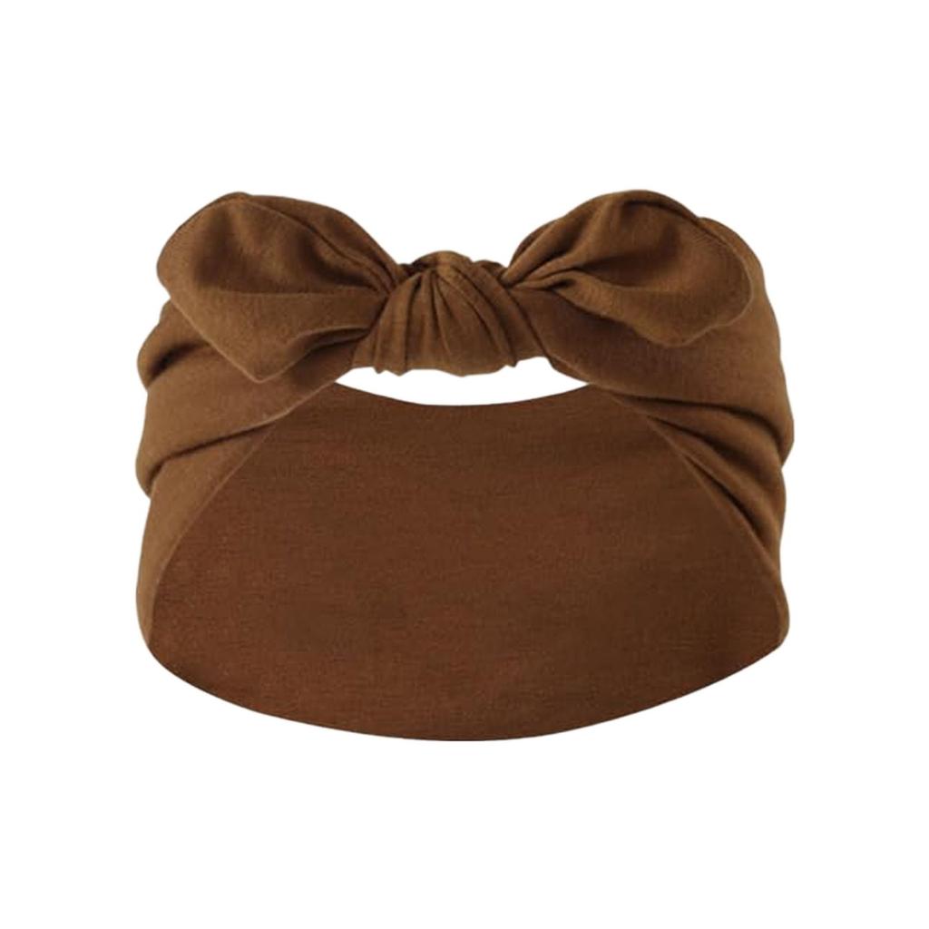 Women Bowknot Rabbit Ear Headband, Boho Style Extra Wide Cute Rabbit Ear Knotted Headband, Paisley Pattern Elastic Solid Bow Hair Accessories