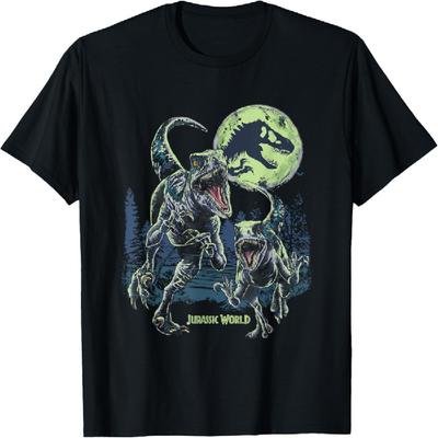 Jurassic World Dominion Blue & Beta In The Woods Vintage T-Shirt