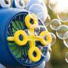 Crab Shaped Bubble Machine Toy for Kids Outdoor Play Automatic Bubble Blower with Multiple Bubble Wands Safe Plastic Construction Battery Operated