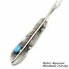 [STERLING SILVER 925] Feather Silver Necklace Pendant Chain AMTHANE-004