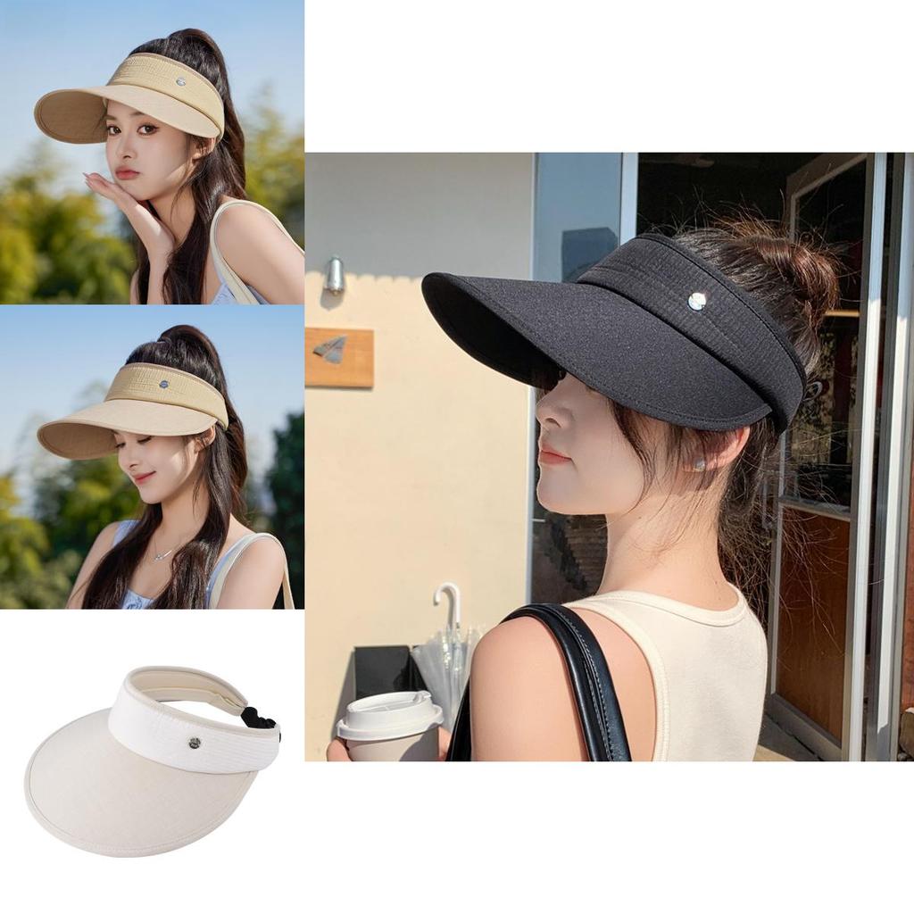 Summer Outdoor Sun Hat For Women With Large Brim And Breathable Polyester For Sun Protection And Fashionable Casual Wear