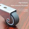 4Pcs Solid Fixed Caster Wheels Wear Resistant Movable Directional Rollers for Warehouse Trolleys Storage Shelves Household Furniture