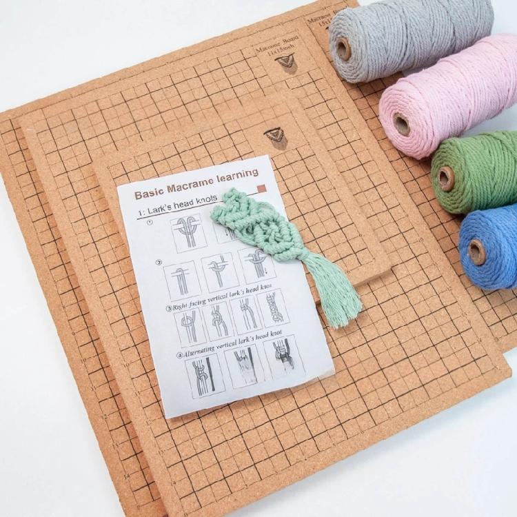 Portable Weaving Board Set Craft Mat with Instructions Reusable Braiding Board