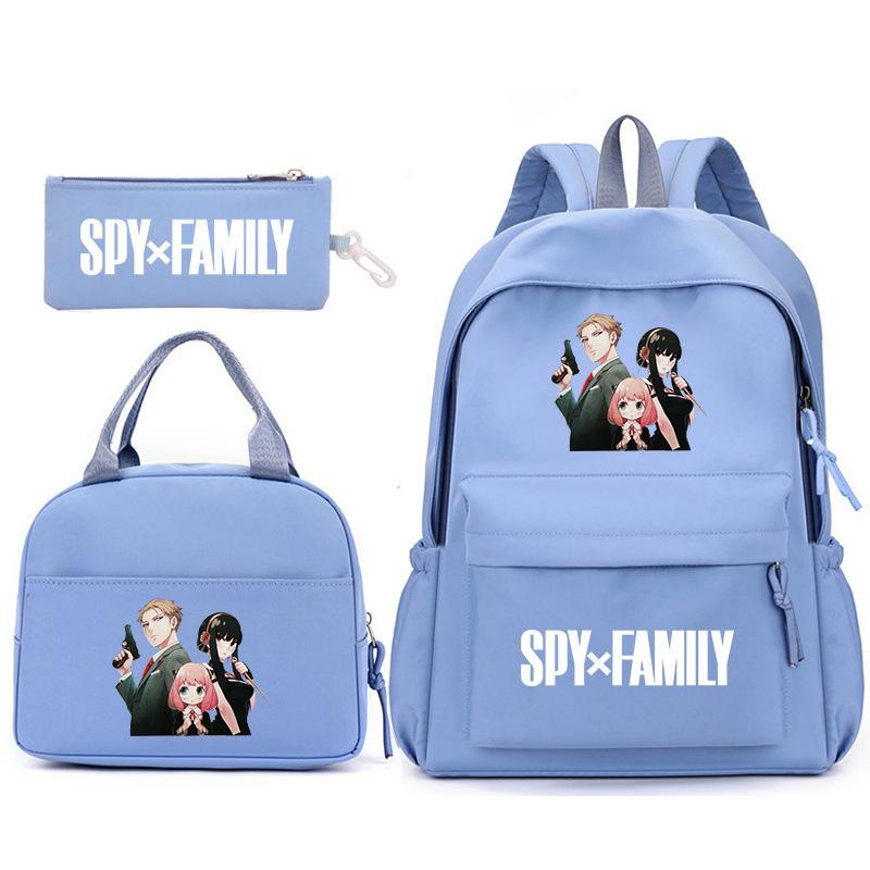 School Season Spy Playhouse Printed Backpack Pencil Bag Shoulder Bag Leisure Primary And Secondary School Students Schoolbag