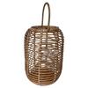 Natural Handmade Rattan Woven Decor - Floor Wind Lamp & Desktop Candle Holder Elegant Ornament for Tea Room Zen Vibe Decoration
