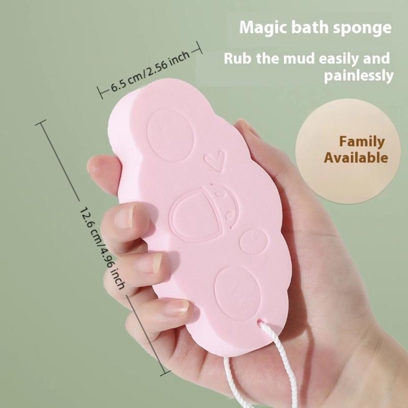 Mjuk Badsvamp Borste Exfolierande Död Hud Svamp Med Snodd För Barn Massageapparat Rengöring Duschborstar Svamp Gnugga