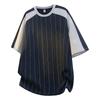 Men's Summer Striped Round Neck T-Shirt - Breathable, Short-Sleeve, Trendy & Versatile.