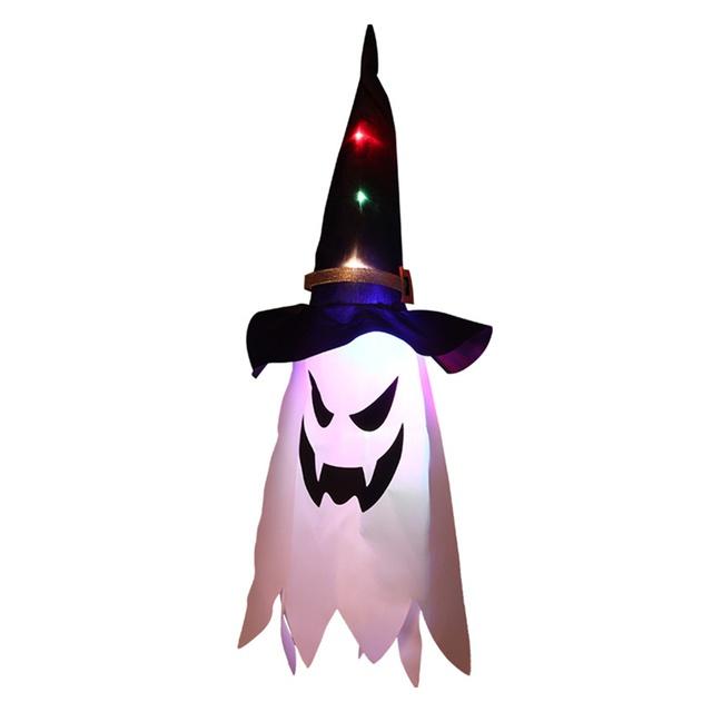 New Halloween Horror Atmosphere Creative Hanging Decorations Haunted House Scene Decoration LED Lights Ghost