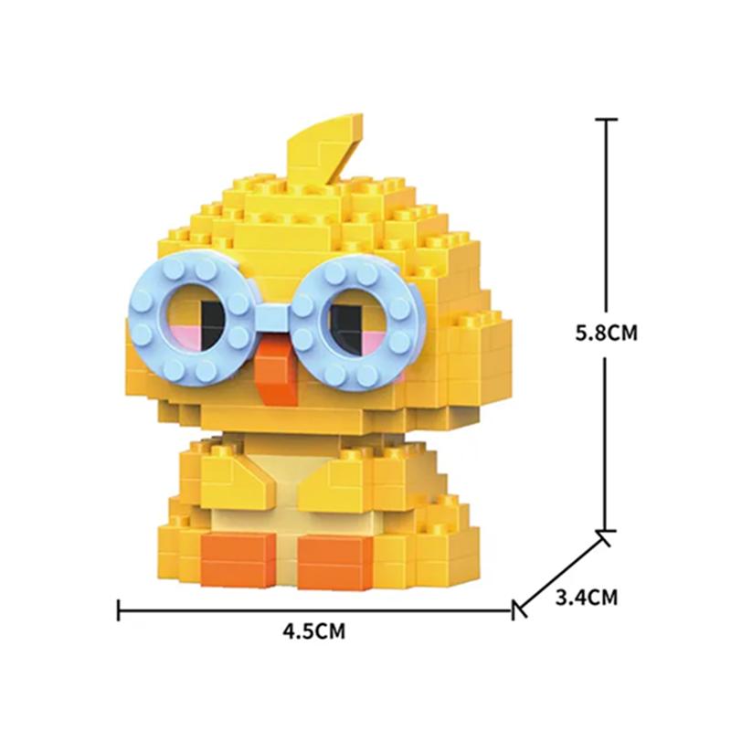 Animals Lion Tiger Piglet Micro Particle Building Blocks Toy for Children Old Boy Birthday Gift Dog Cat Mini Bricks Girl Toys