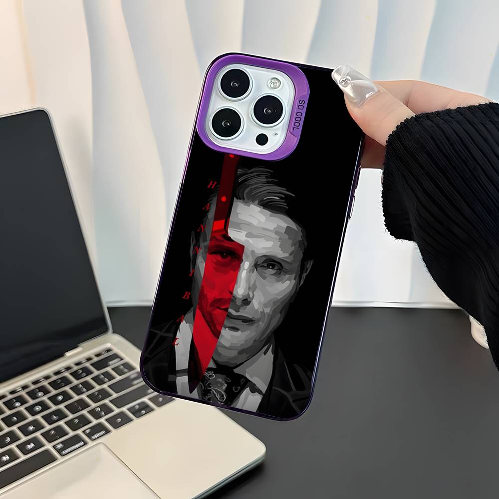 

Чехол Will Graham H-Hannibal для iPhone 17,16,15,14,13,12,11,Mini,Pro,E,SE4,XS,MAX Фиолетовый Конфетный Матовый iPhone17promax