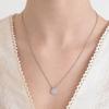 Pear Halo Cubic Necklace NZ2558