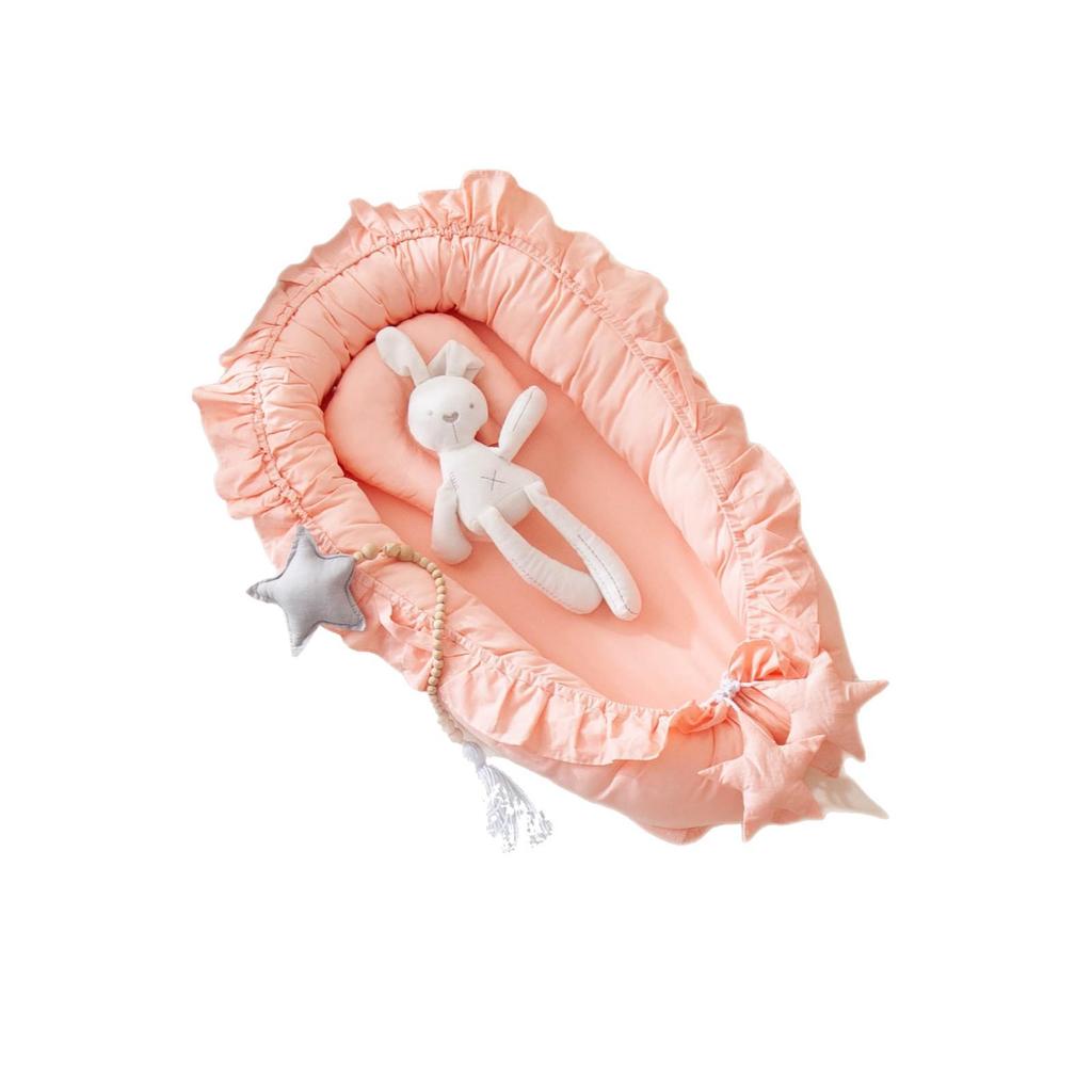 Foldable Portable Crib Bionic Baby Bed - Washable & Compressible for Newborns