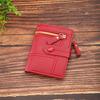 Ladies' Multi Zipper Pocket Wallet with Buckle Closure, Credit Card Slot, and ID Card Clip  Fashionable Daily Carrying Mini Wallet