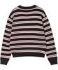 AWESOME STUDIO Multi-Stripe Collared Knit Black
