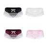 Men Sissy Lace See Through Panties Sexy Satin Thong Briefs Underwear