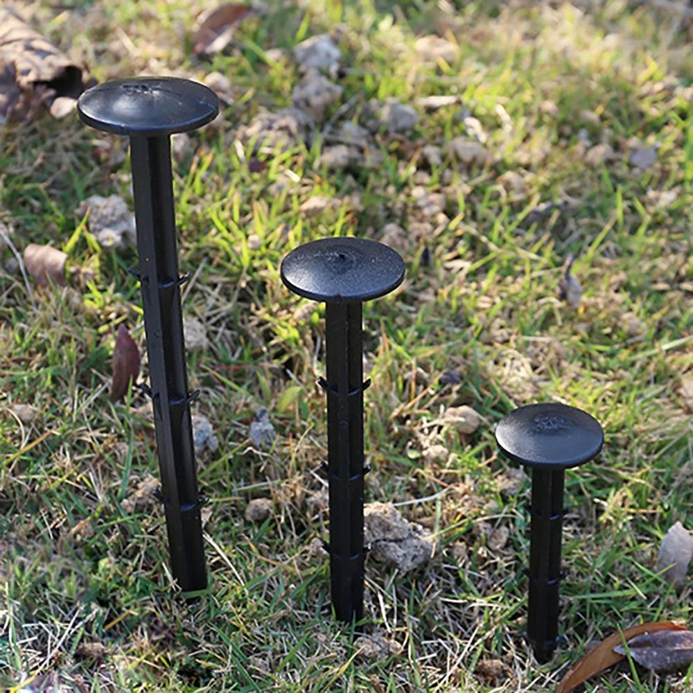 50Pcs Ground Nail Greenhouse Film Fixed Stakes Sunshade Net Tent Camping Windproof Weed Cloth Anchoring Ground Peg 11/16cm