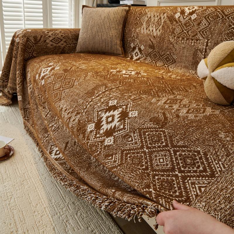 Universal Four Seasons Sofa Cover Cloth Middle Ancient Style Full Cover Sofa Sheet Blanket Sofa Pad Sofa Towel S152