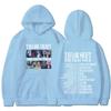 Unisex Oversized Hooded Sweatshirt Winter Casual Wear Printed Design Thick Fleece Lined Long Sleeve Loose Fit