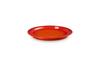 Le Creuset Leger Large Heat and Cold Microwave Dishwasher Oven Heat Resistant Curry Pasta Plate Japanese Plate, Plate, 23cm, Orange, Resistant, Oven,