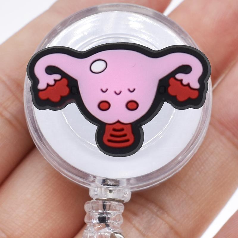 1PCS Hospital Retractable Badge Reel with Belt Clip Cute Nurse Doctor Name Tag Card Holder Accessories Office Supply Clip