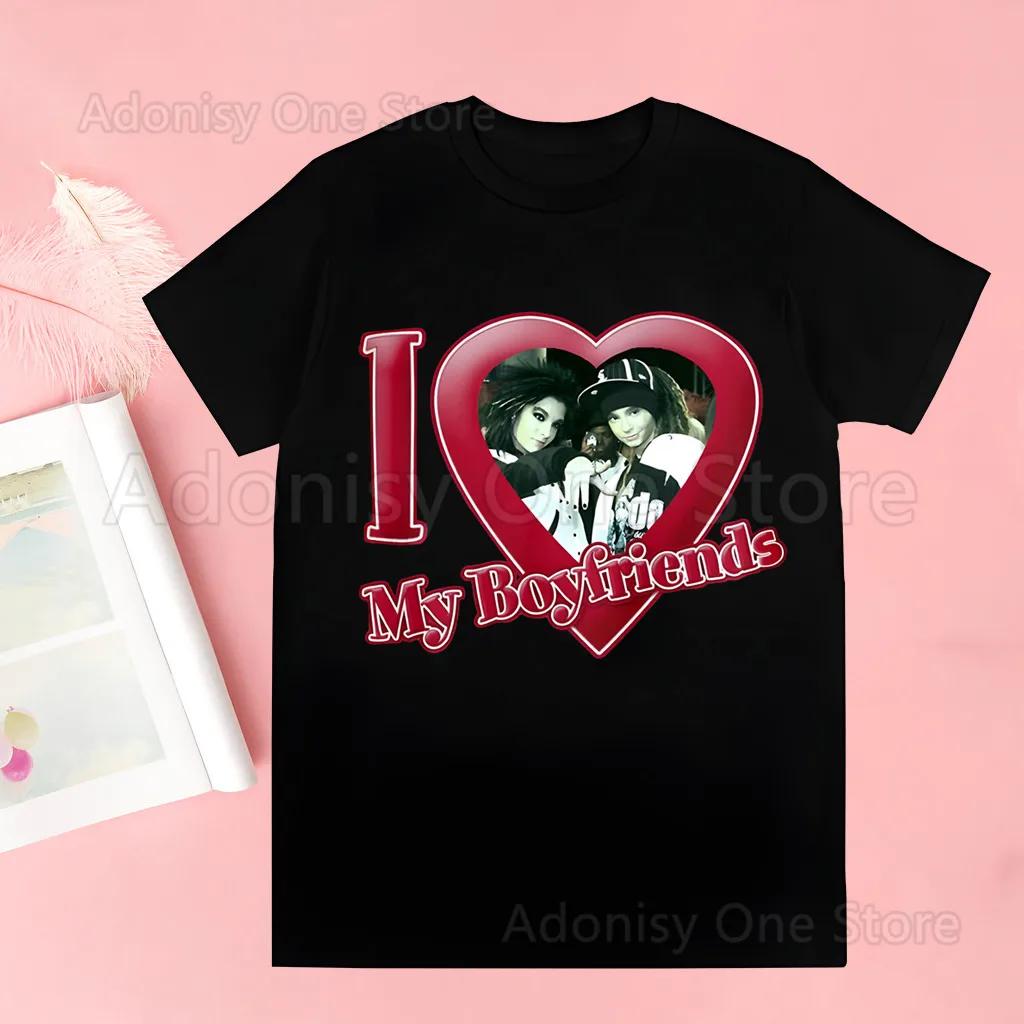 Rocková kapela Tokio Hotel Hudba Harajuku Potisk Unisex Tričko Unisex Ležérní košile Krátký rukáv Unisex Tričko Grafický potisk