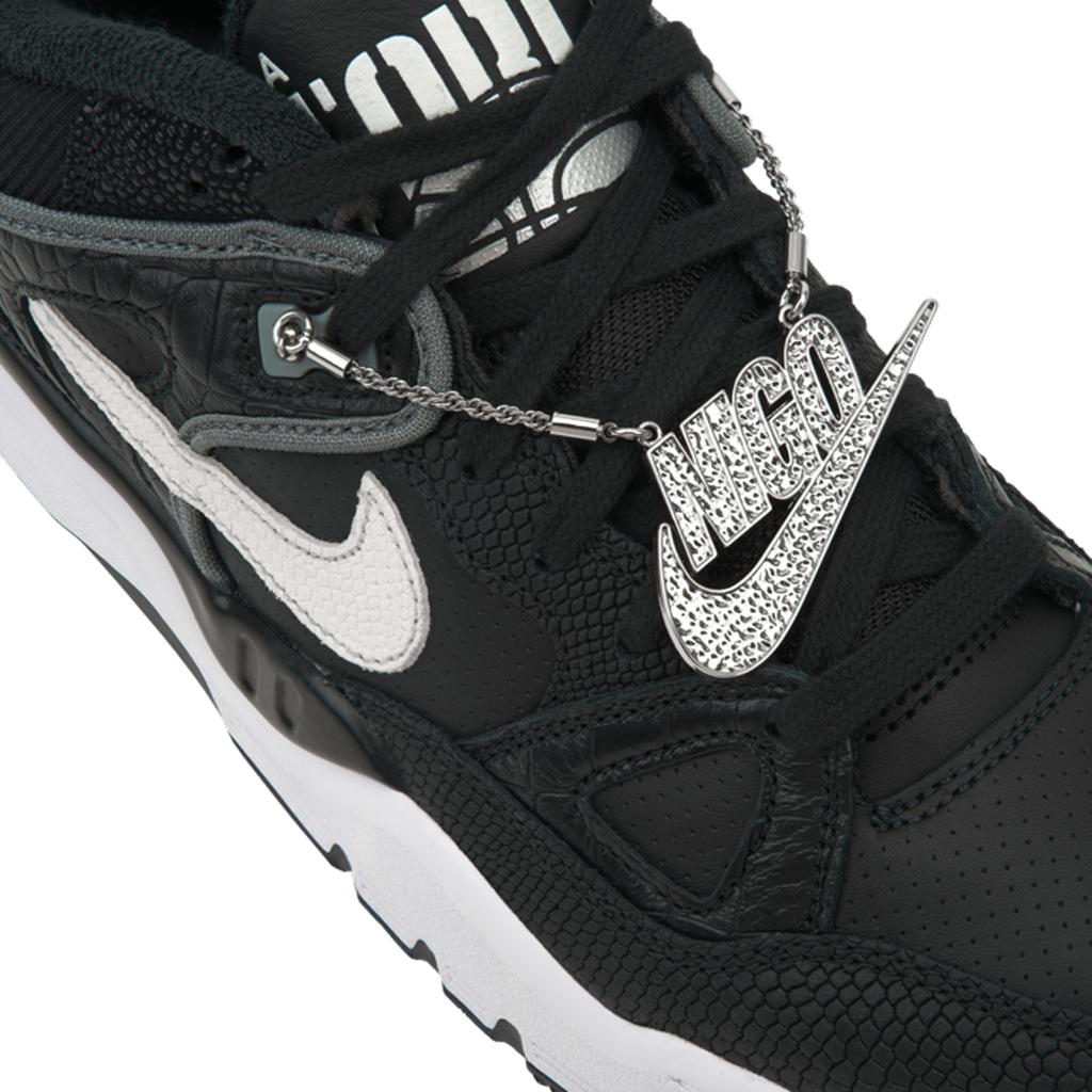 Nigo x Nike Air Force 3 Low Zwart Croco Unisex Sneakers Rookgrijs Metallic-Platina Wit HF7630-001