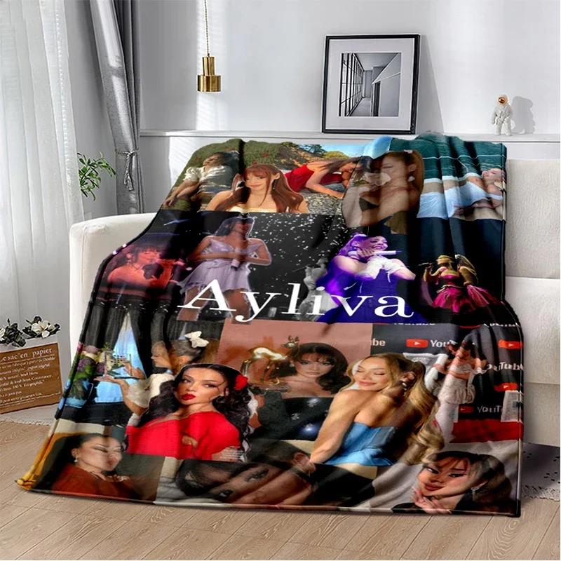 Couverture Douce en Flanelle 3D Ayliva Lieb Pop Singer pour Lit Chambre Canapé Pique-nique, Couverture Jetée pour Couvrir Extérieur Loisirs Cadeau Enfants