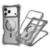 For IP17PROMAX 3-in-1 Transparent Magnetic Phone Case Small Four Corner Hanging Rope for Apple 17 Phone Case