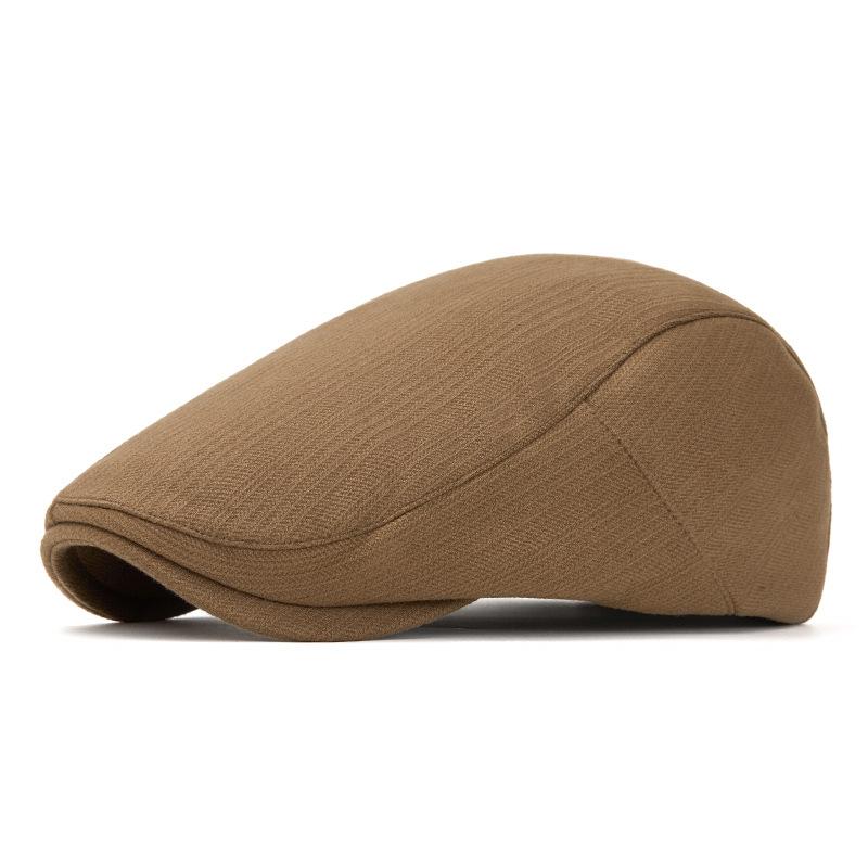 Beret Men Autumn Winter Warm Octagonal Cap British Forward Cap Newsboy Cap