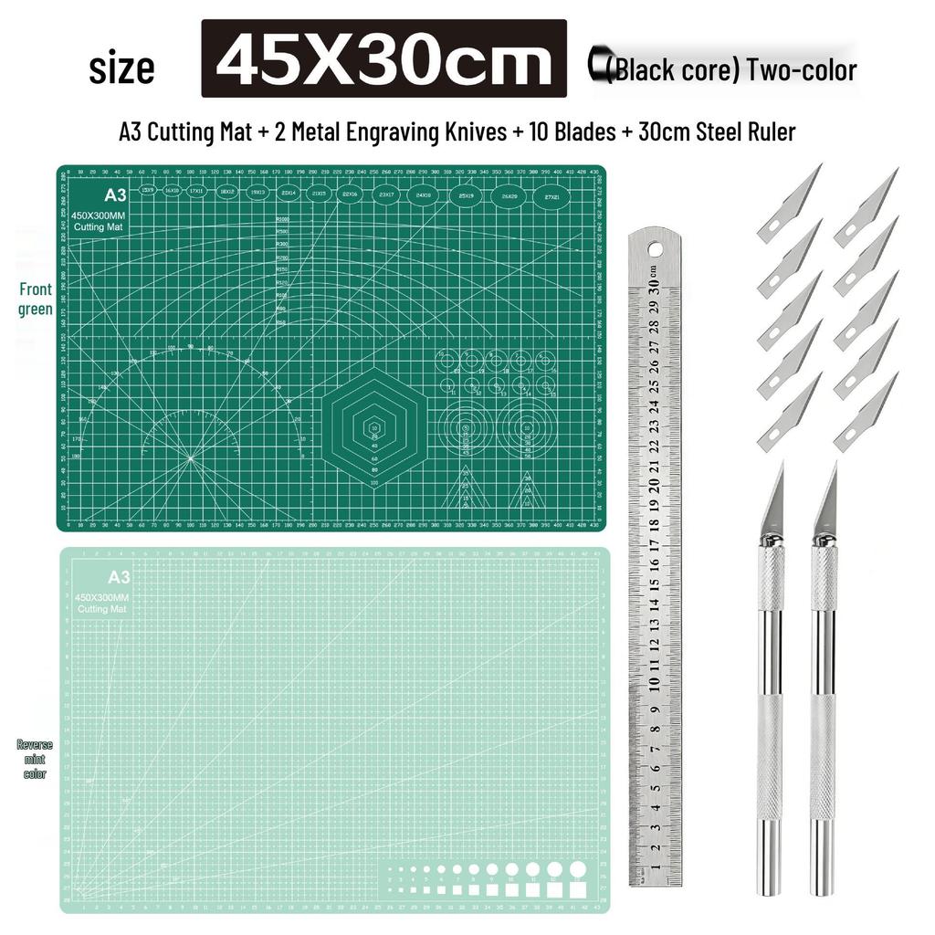 A3 3mm Extra Thick Cutting Mat: Handmade, Durable Pad for Paper Cutting & Writing