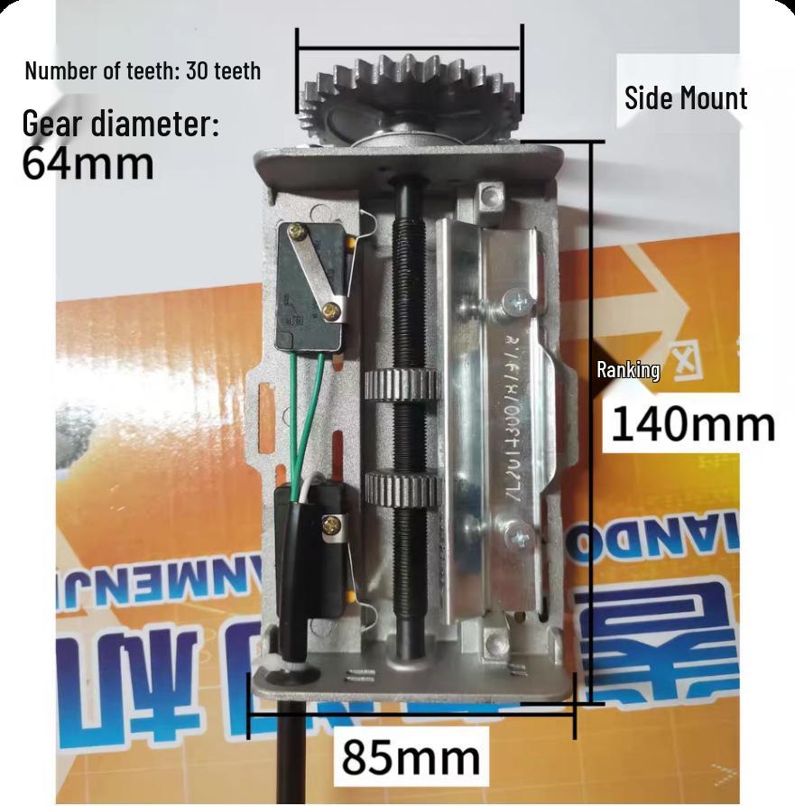 Motor pro elektrickou rolovací garážovou bránu 64 mm 30 zubů Sestava koncových spínačů