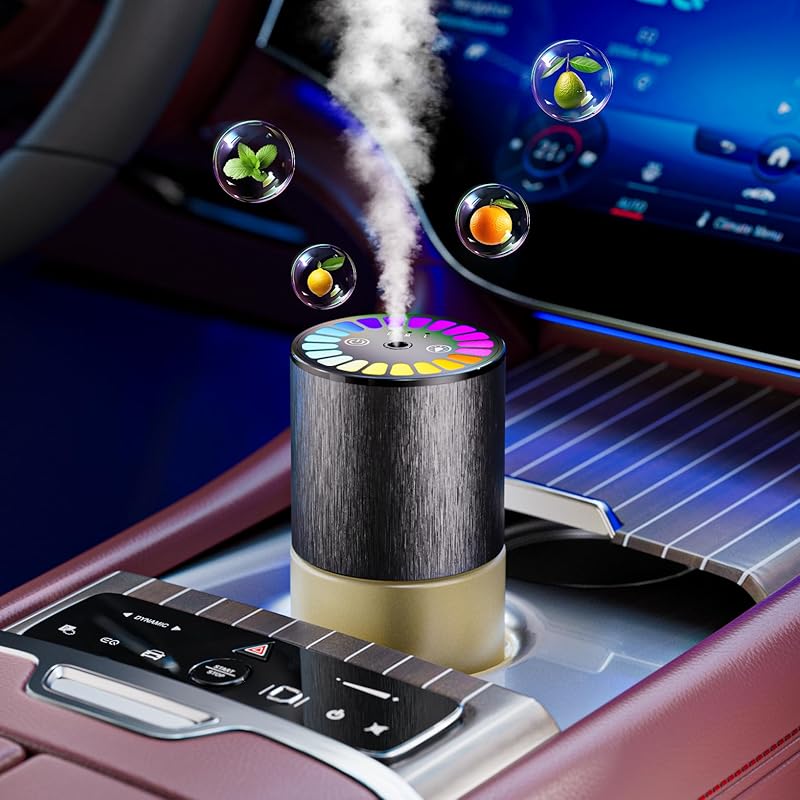 Car Air Freshener, Car Fresheners Long Lasting, Auto On/Off, 3 Adjustable Modes For  Scent Intensity, 150ML Large Capacity, Diffuser With RGB Music