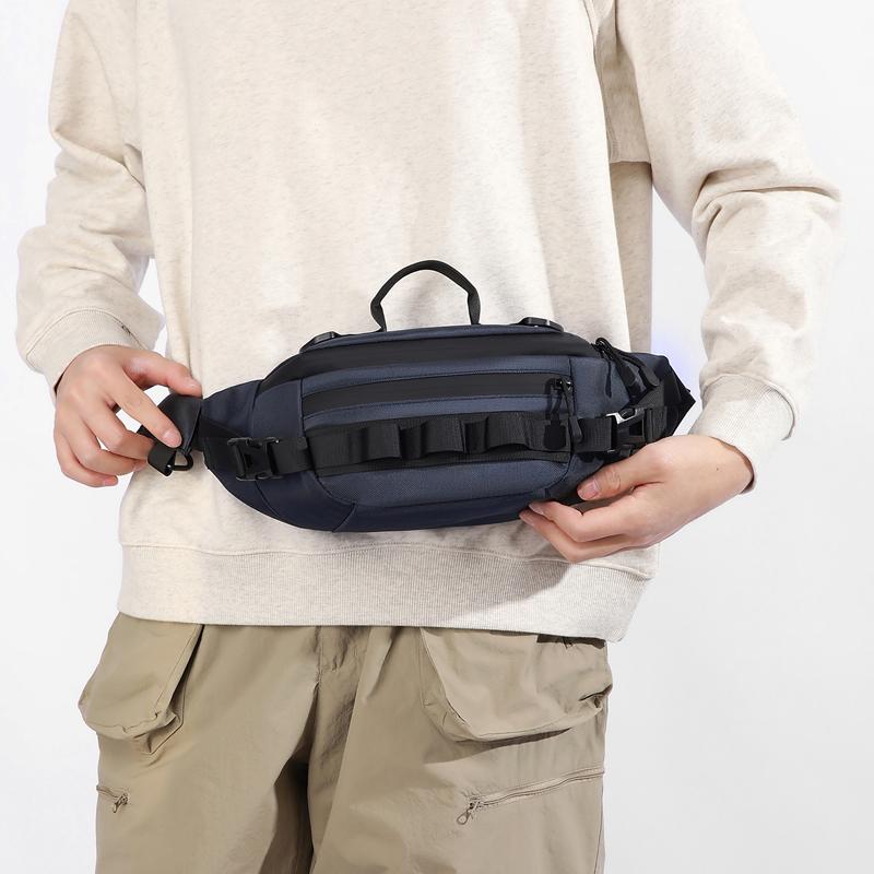 Bolsa de Cintura Esportiva Masculina Multifuncional Bolsa Transversal Bolsa de Peito