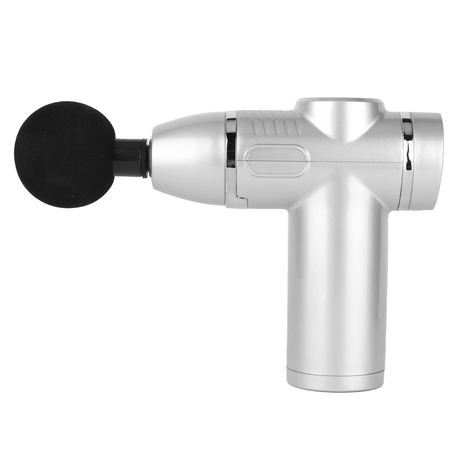 

Мини портативный пистолет для глубокого массажа тканей, обезболивающий ручной массажер для мышц тела (Серый)