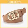 Fashionable Chain Buckle Women's Waist Belt For Dresses And Jeans In Stylish Colors