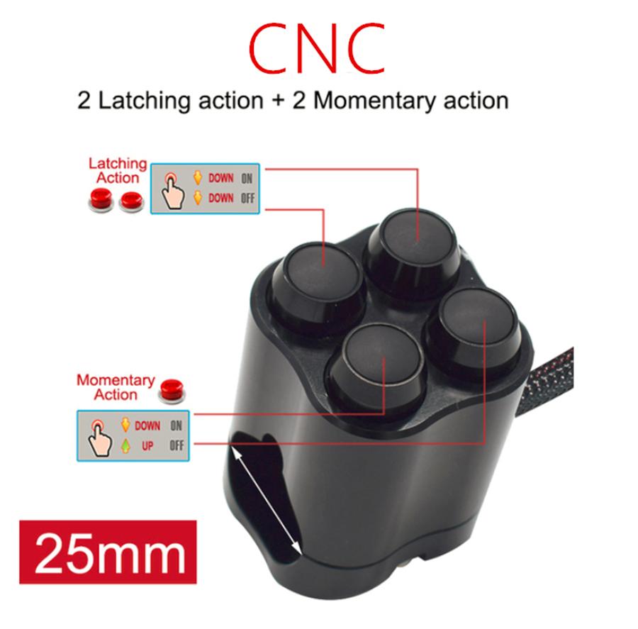 1Inch Motorcycle Handlebar Horn Turn Signal Fog Light Kill Start Button Switches