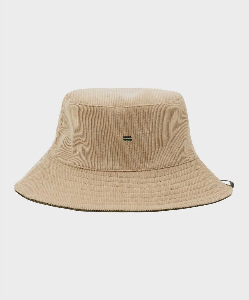 FFEFF STUDIO Corduroy Reversible Bucket Hat (Beige/Khaki)