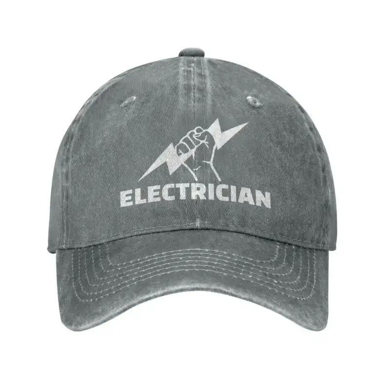 Personalized Cotton Electrician Baseball Cap Hip Hop Women Mens Adjustable Engineer Electrical Power Dad Hat Autumn