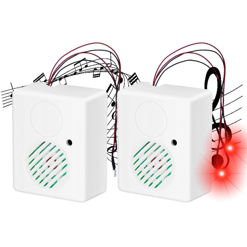 2 Pcs Halloween Led Glowing Eyes With Sound Sensor Light Up Skeleton Eyes Horror Diy Eyes For Masks Pumpkins Tombstones Props