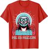He Is Rizzin Retro Risen Jesus Easter Funny Saying Unisex T-Shirt
