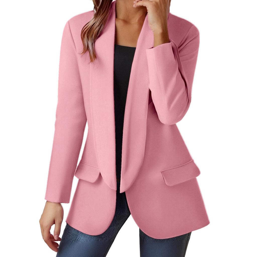 Women's  Fashion  Long Sleeve Open Front  Business Casual Cardigan, Fashion Jacket,