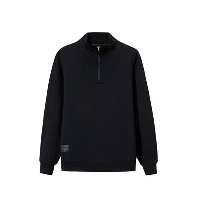 Trainingsreihe Einfarbige Stehkragen Vielseitig Freizeit Warm Bequem Sweatshirt Herren Sweatshirt 152547719N-2