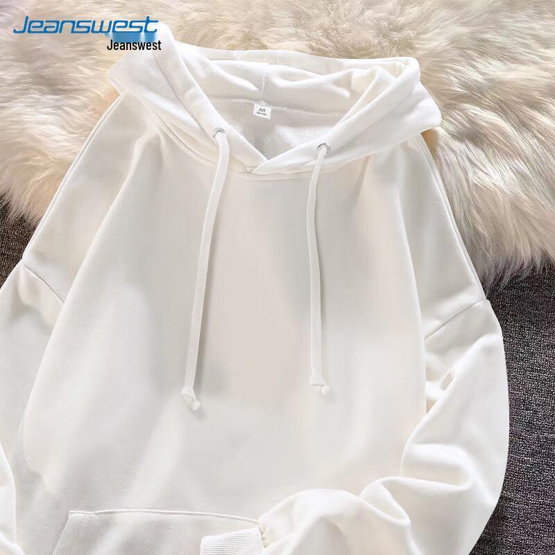 Jeanswest Women's Korean Style Loose Fit Hooded Sweatshirt