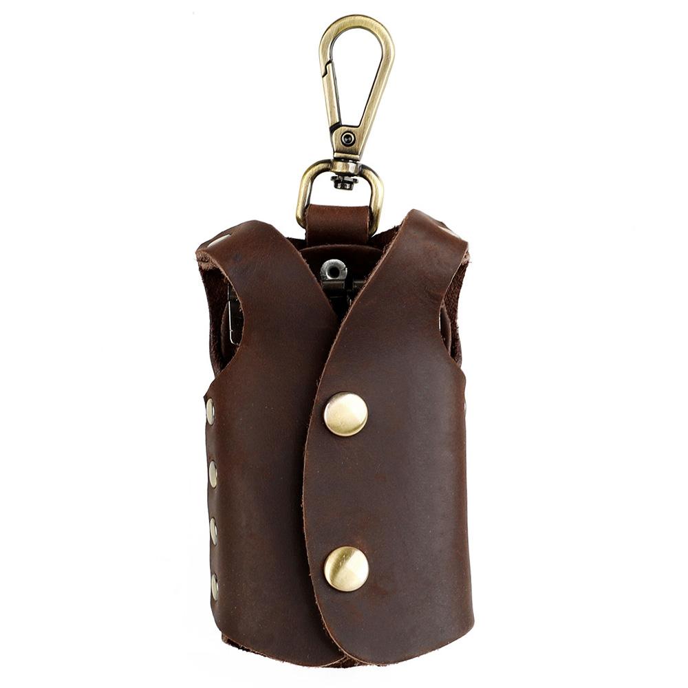 Genuine Leather Key Case Handmade Vest Shape Car Key Wallet Cowhide Organizer Pouch
