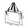 Waterproof Transparent PVC Makeup Bag with Custom Pattern and Large Capacity