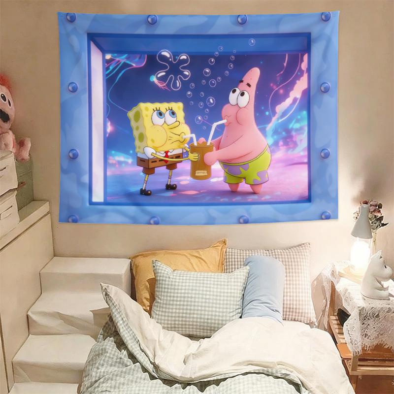 Patrick Star SpongeBob Wall Tapestry - Birthday, Bedroom, Dorm Decor