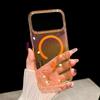 Glitter for Transparent Case for For Iphone 17 16 1 Pro Max Air 14 Plus 13 Magnetic Bling Gradient Colorful Acrylic Cover